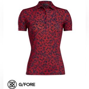 🔴⛳️NwT; G/FORE Womens Floral Print Golf Polo⛳️🔴